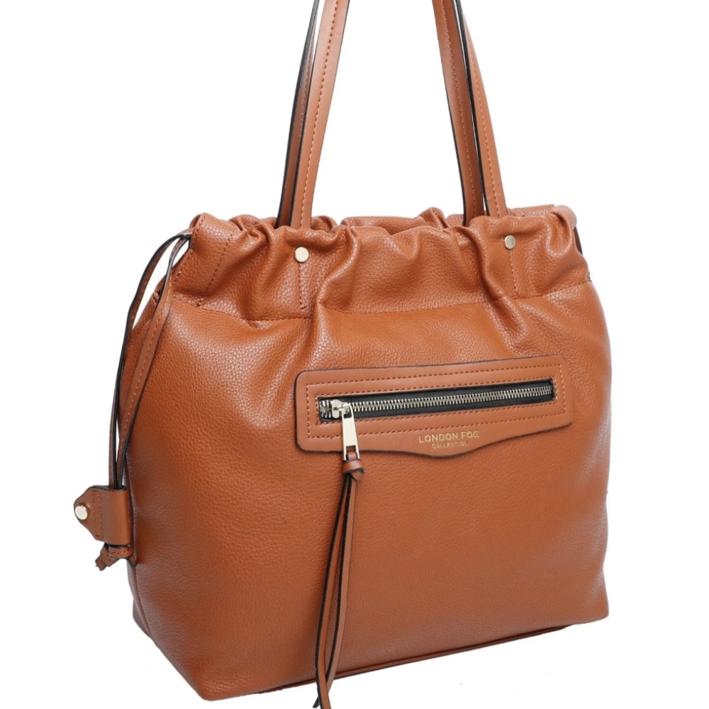 London Fog Nola Satchel Rust Colored NWT